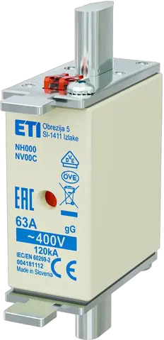 Vaizdas NH000 gG 63A/400V