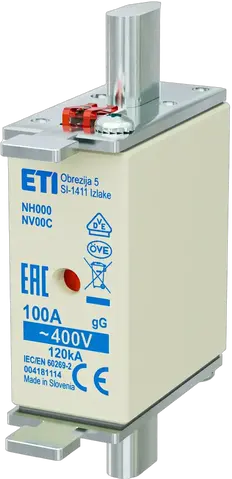 Vaizdas NH000 gG 100A/400V