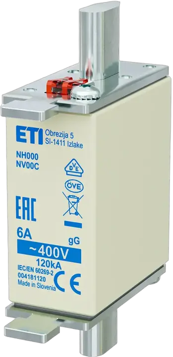 Vaizdas NH000 gG 6A/400V korr.