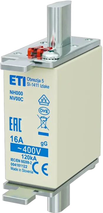 Vaizdas NH000 gG 16A/400V korr.