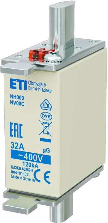 Vaizdas NH000 gG 32A/400V korr.
