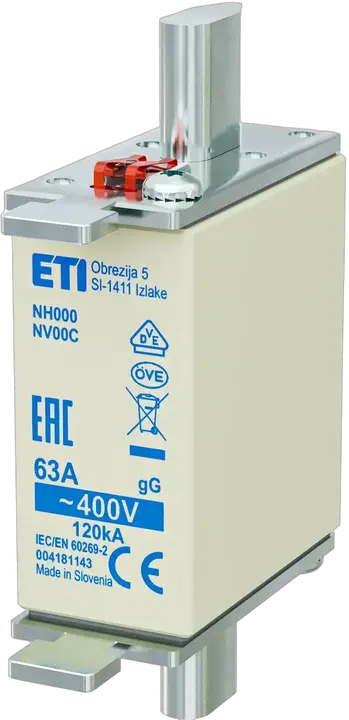 Vaizdas NH000 gG 63A/400V korr.
