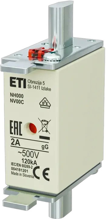 Vaizdas NH000 gG 2A/500V