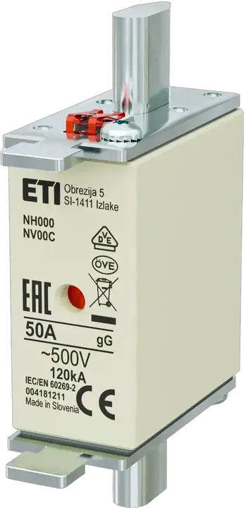 Vaizdas NH000 gG 50A/500V