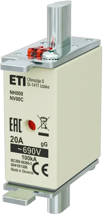 Vaizdas NH000 gG 20A/690V