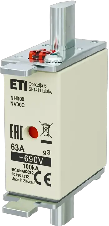 Vaizdas NH000 gG 63A/690V