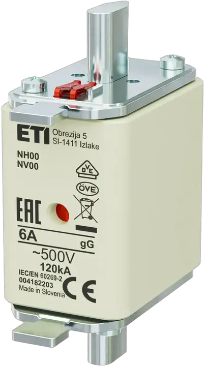 Vaizdas NH00 gG 6A/500V