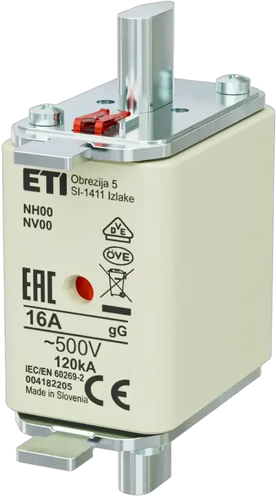 Vaizdas NH00 gG 16A/500V