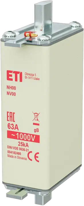 Vaizdas NH00/85 gB 63A/1000V