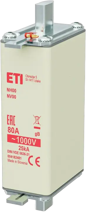 Vaizdas NH00/85 gB 80A/1000V