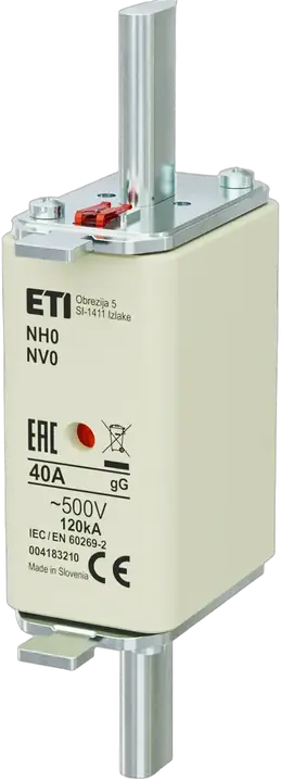 Vaizdas NH0 gG 40A/500V