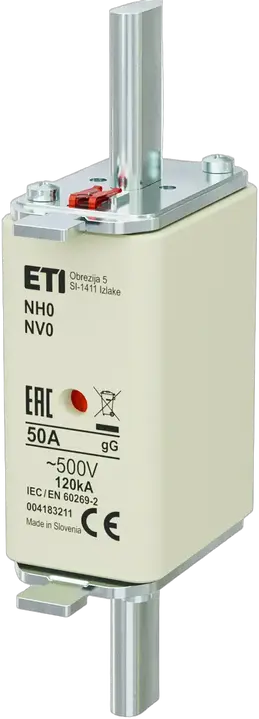 Vaizdas NH0 gG 50A/500V