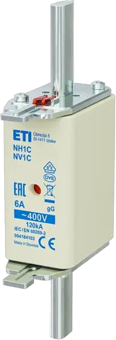 Vaizdas NH1C gG 6A/400V