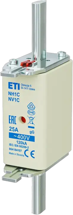 Vaizdas NH1C gG 25A/400V