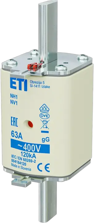 Vaizdas NH1 gG 63A/400V