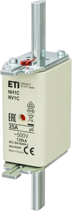 Vaizdas NH1C gG 25A/500V