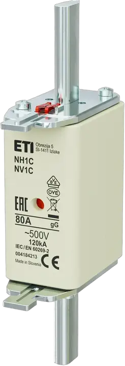 Vaizdas NH1C gG 80A/500V