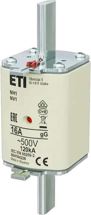 Vaizdas NH1 gG 16A/500V