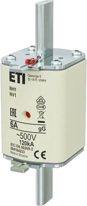 Vaizdas NH1 gG 6A/500V