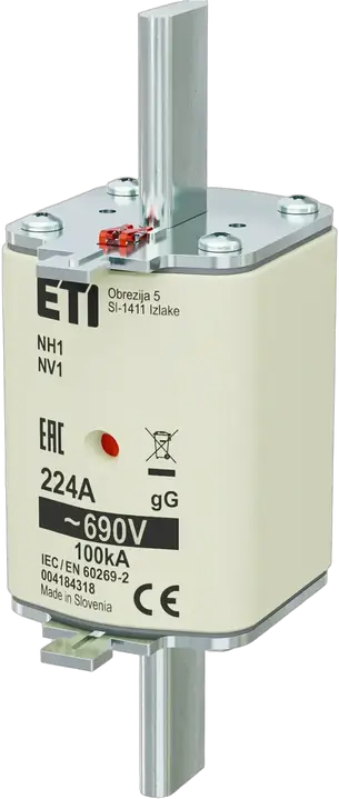 Vaizdas NH1 gG 224A/690V