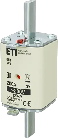 Vaizdas NH1 gG 200A/800V
