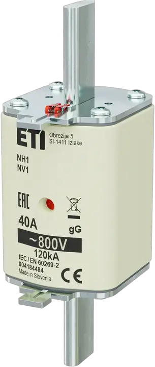 Vaizdas NH1 gG 40A/800V