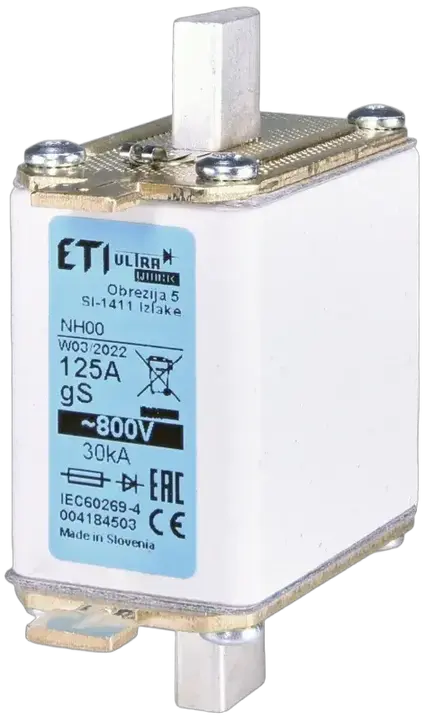 Vaizdas NH00 gS 125A/800V