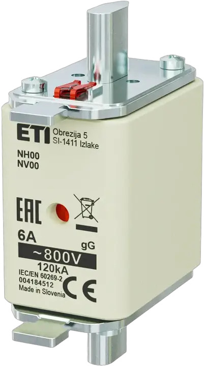 Vaizdas NH00 gG 6A/800V