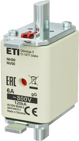 Vaizdas NH00 gG 6A/800V