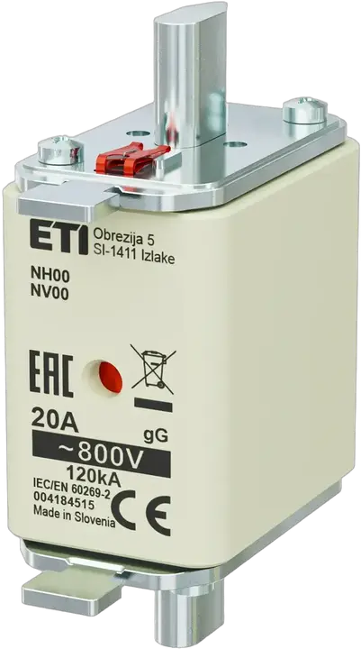 Vaizdas NH00 gG 20A/800V