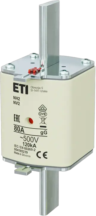 Vaizdas NH2 gG 80A/500V