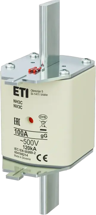 Vaizdas NH3C gG 100A/500V