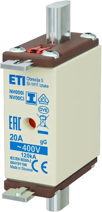 Vaizdas NH000/I gG 20A/400V