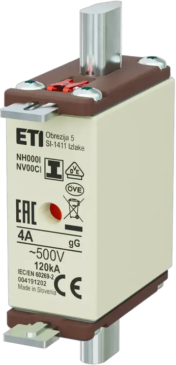 Vaizdas NH000/I gG 4A/500V