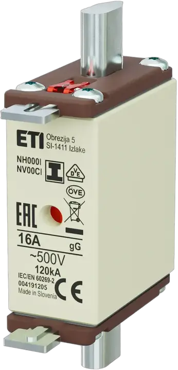 Vaizdas NH000/I gG 16A/500V