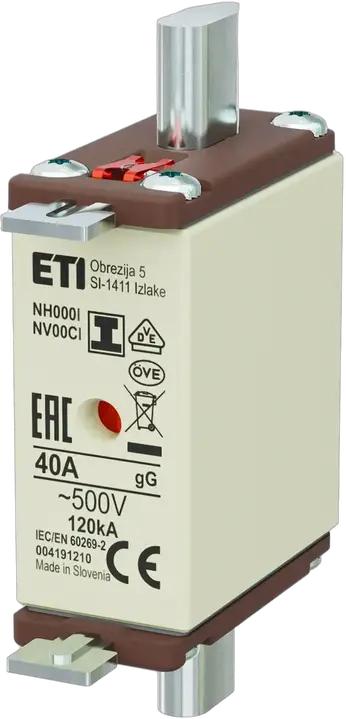 Vaizdas NH000/I gG 40A/500V