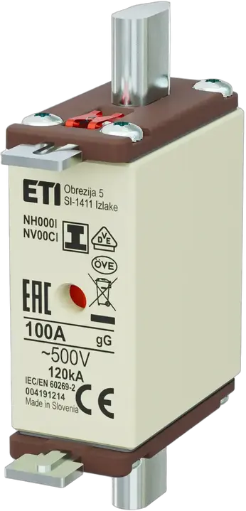 Vaizdas NH000/I gG 100A/500V