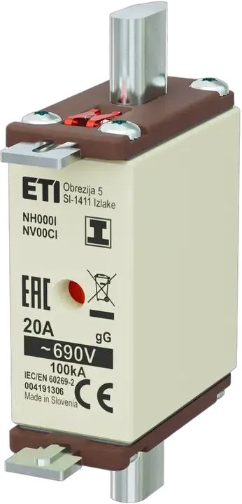Vaizdas NH000/I gG 20A/690V