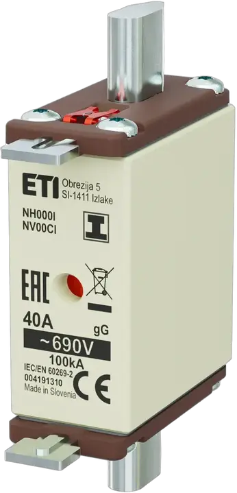 Vaizdas NH000/I gG 40A/690V