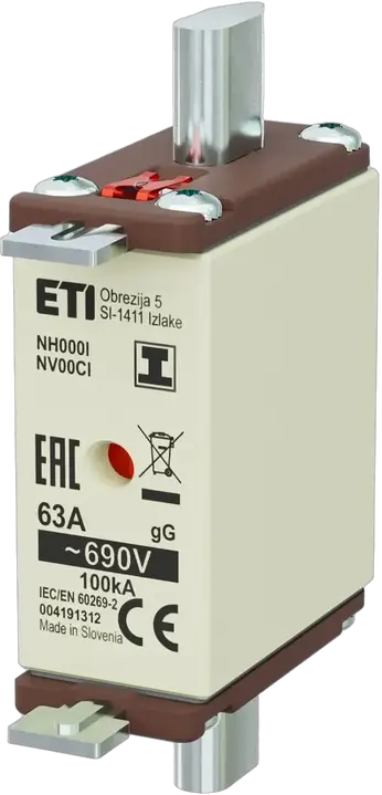 Vaizdas NH000/I gG 63A/690V