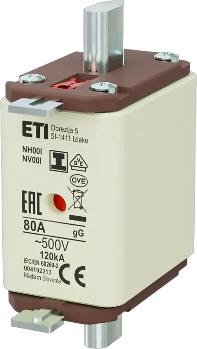 Vaizdas NH00/I gG 80A/500V