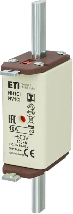 Vaizdas NH1C/I gG 10A/500V
