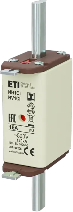 Vaizdas NH1C/I gG 16A/500V