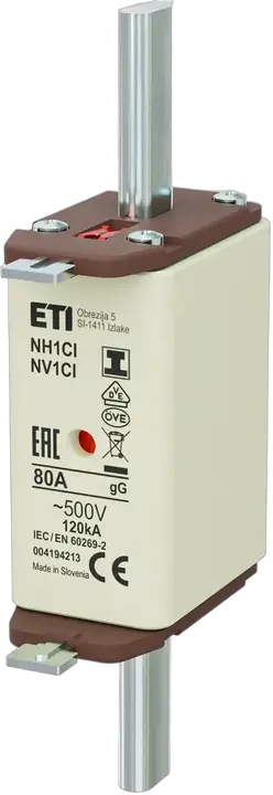 Vaizdas NH1C/I gG 80A/500V