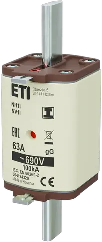 NH1/I gG 63A/690V
