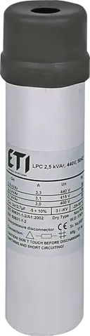 Vaizdas LPC 2,5 kVAr, 440V, 50Hz