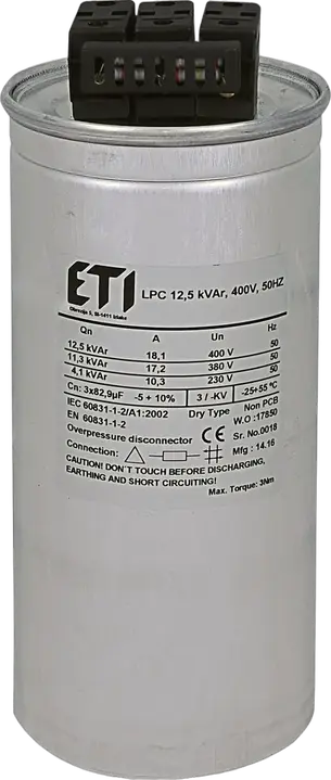 Vaizdas LPC 12.5 kVAr, 400V, 50Hz