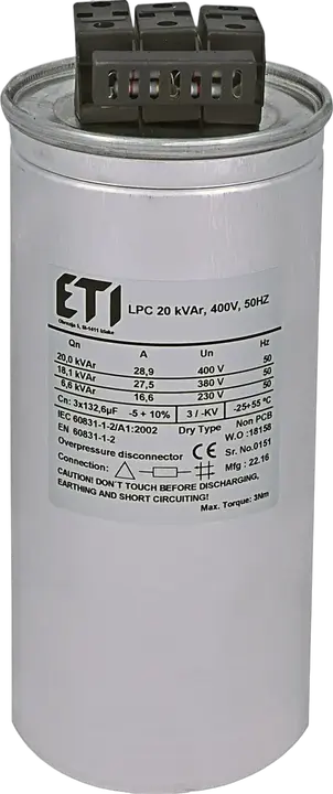Vaizdas LPC 20 kVAr, 400V, 50Hz