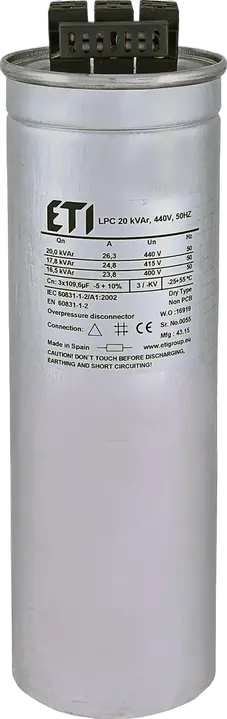 Vaizdas LPC 20 kVAr, 440V, 50Hz