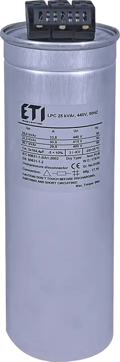 Vaizdas LPC 25 kVAr, 440V, 50Hz